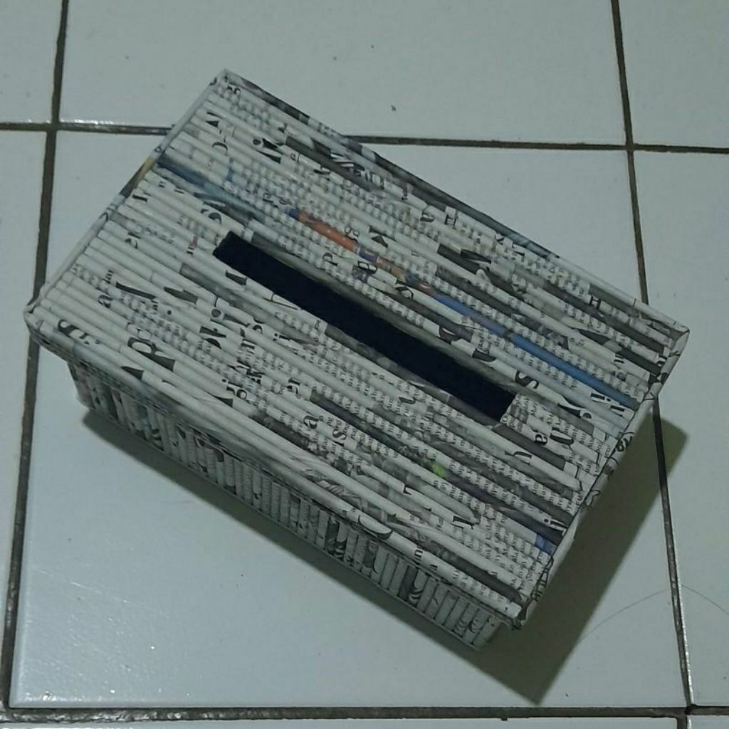 kotak tissue dari kertas HVS bekas