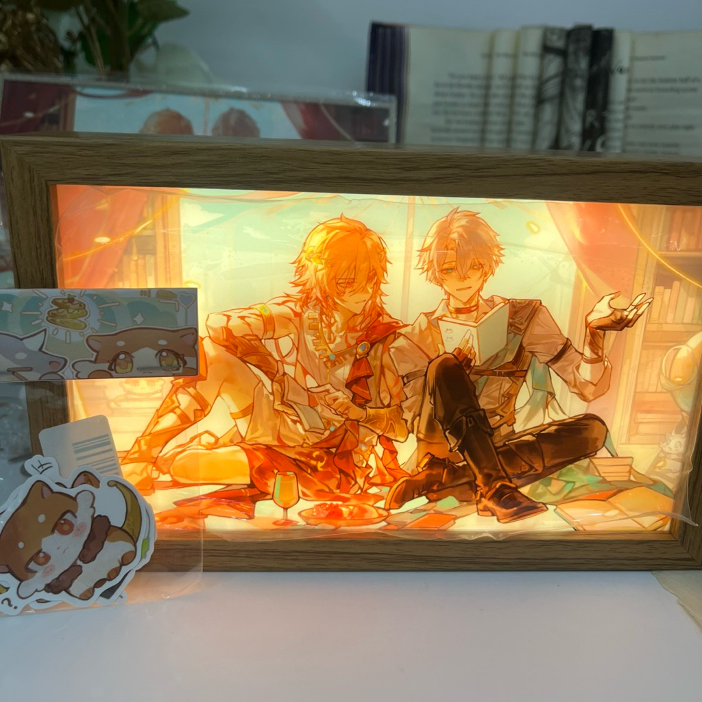 Phaidei Phainon x Mydei Honkai Star Rail HSR Nightlamp Lampu Tidur Shikishi Mousepad Large Deskmat b