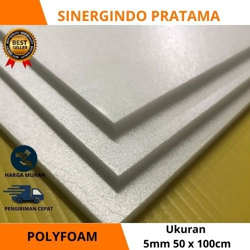 

Polyfoam / busa poliuretan / polystyrene / potongan ukuran 5mm 50 x 100cm