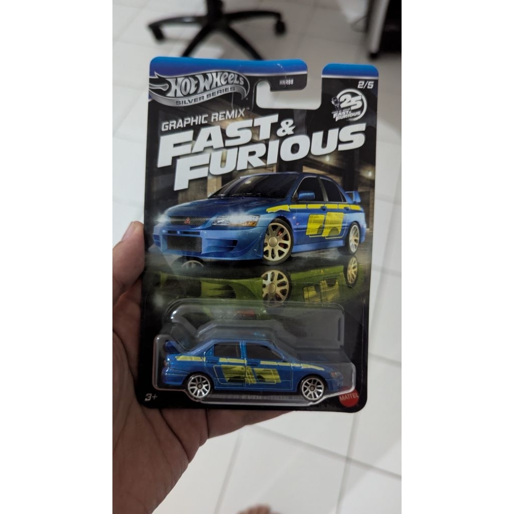 hot wheels fast and furious graphic remix - lancer evolution vii