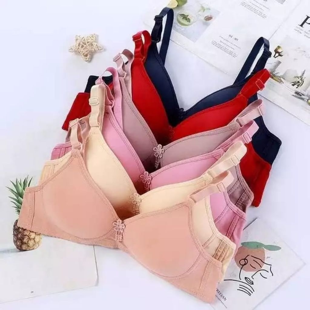 GROSIR  6 pcs bra || Bra wanita dewasa || BH wanita isi 6 pcs murah || Bra tanpa kawat || Bh wanita 