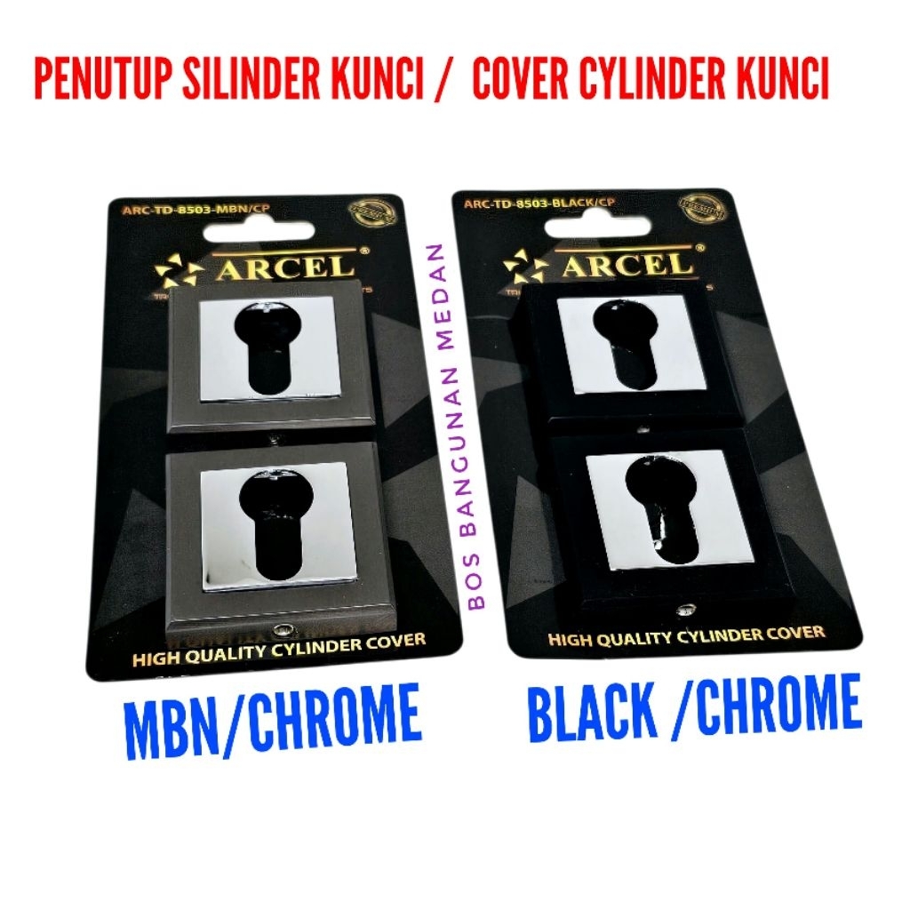 Tutup Ring Silinder Kotak Ring Kunci  Pintu Minimalis Tutup Silinder Kunci Pintu Kotak Cover Ring Ku