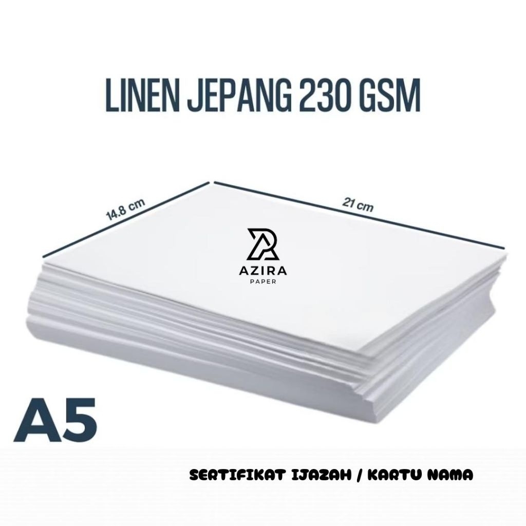 

Kertas Sertifikat Linen A5 isi 500 Lembar / Kertas Sertifikat A5 Linen