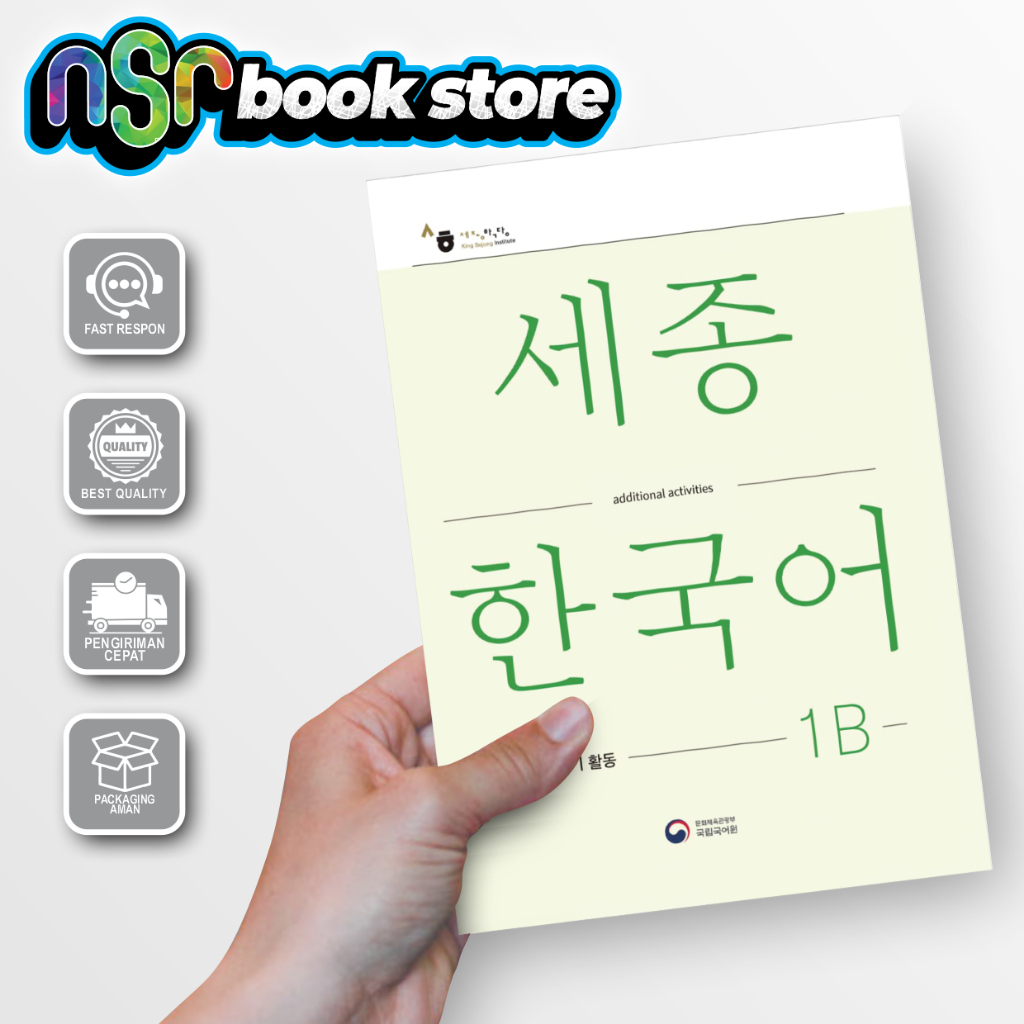 

Buku belajar bahasa korea, sejong korean 1B Textbook & Workbook