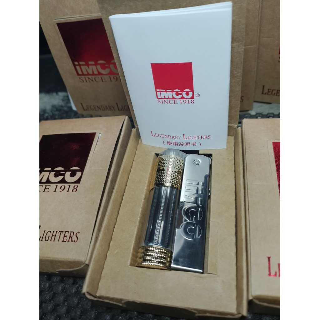 Korek api sumbu jadul klasik IMCO original Austria,Silver Gold