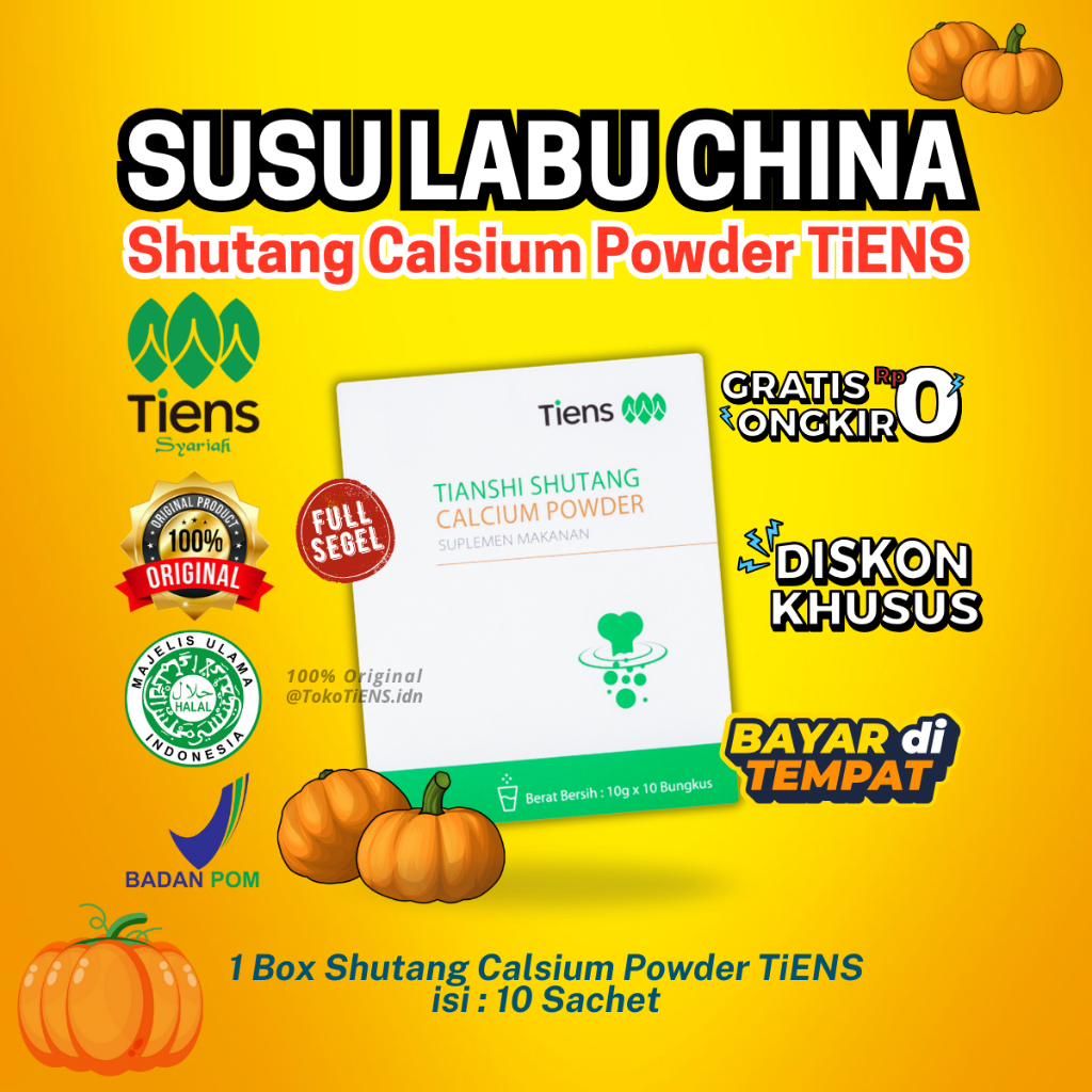 

SUSU LABU CINA TIENS SHUTANG CALSIUM POWDER - Halal BPOM