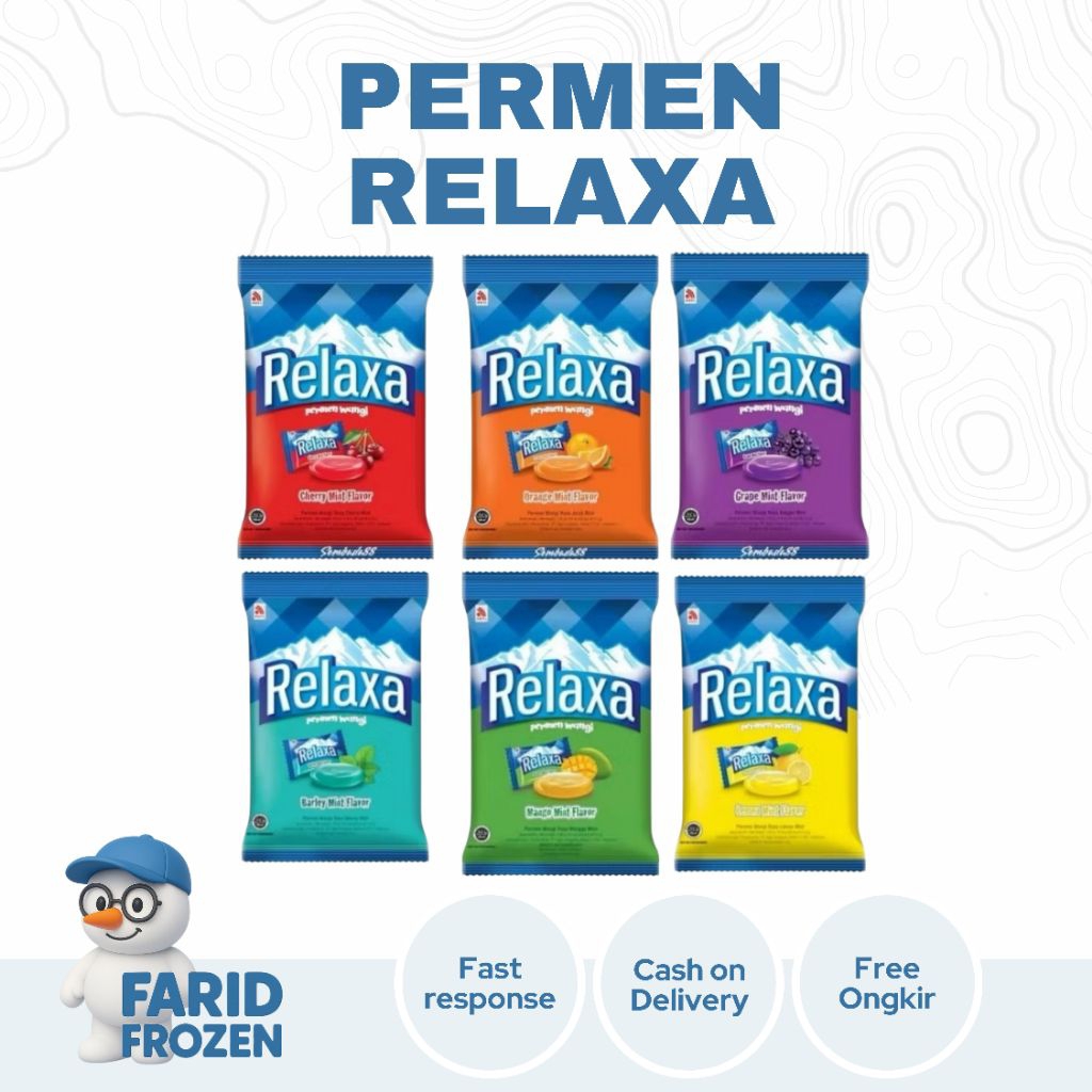 

PERMEN RELAXA BARLEY/MANGGA/CHERRY/ANGGUR/LEMON/JERUK