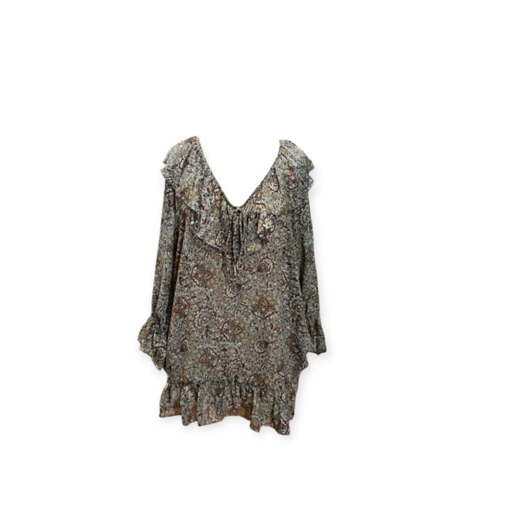 Zara Army Floral Blouse