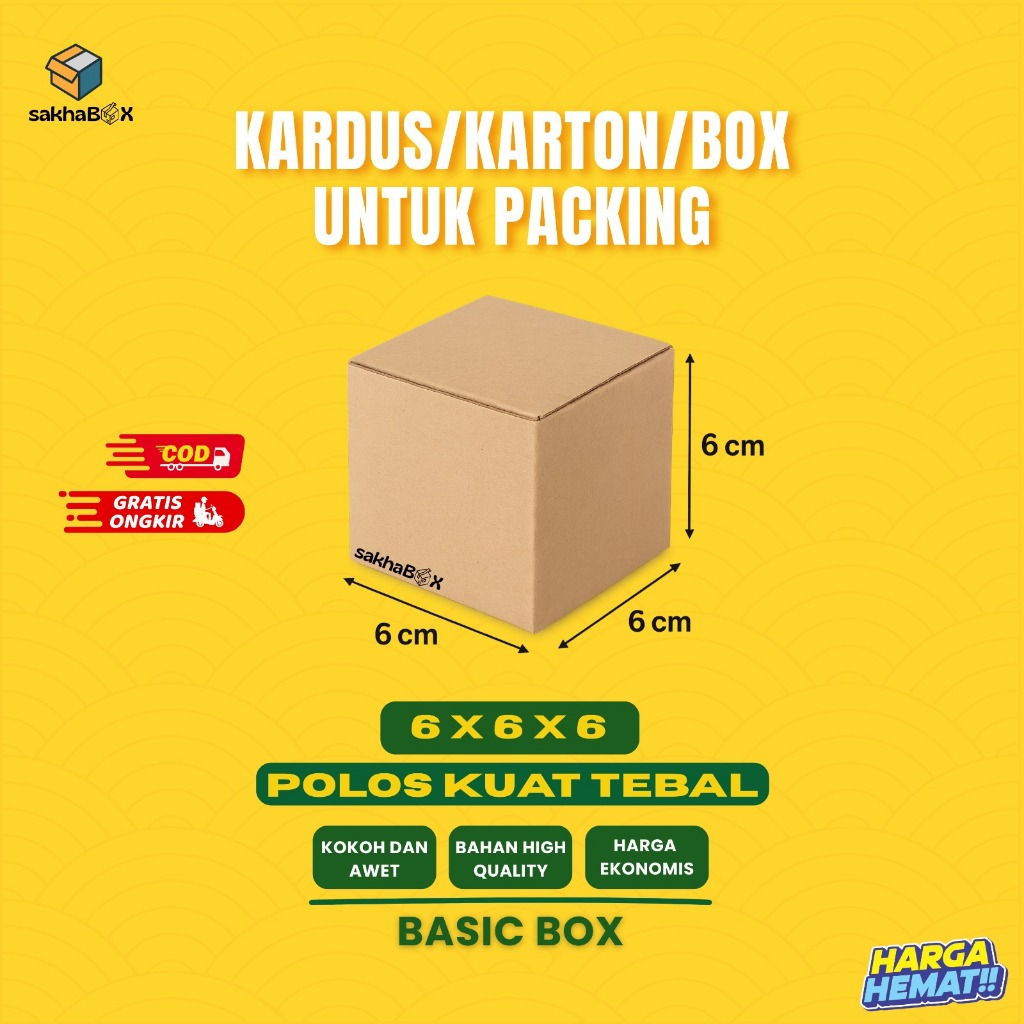 

Kardus Packing Karton Box UK 6 X 6 X 6