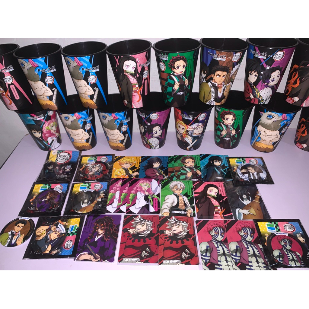 CUP DEMON SLAYER FAMILY MART CARD