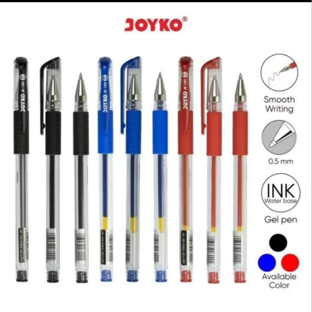 

Pulpen gel joyko 1pak (12 pch )