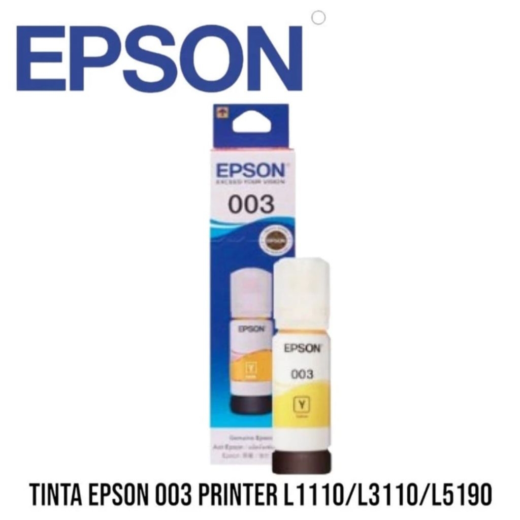 Tinta Ink Bottle 003 yellow kuning printer Epson L1110/L3110/L3150/L5190