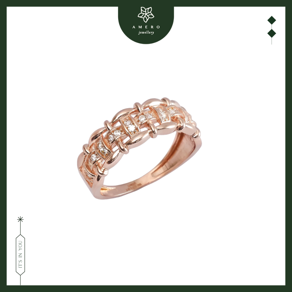 Cincin Emas 17K Roxe RR-35 Amero Jewellery
