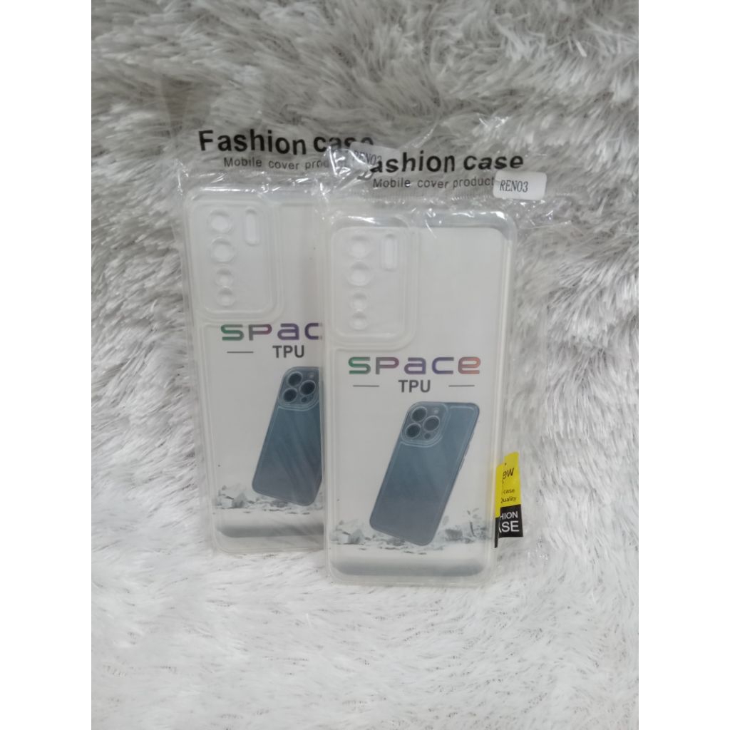 silicon case tpu space bening transparan oppo reno 4f/5f/reno 3
