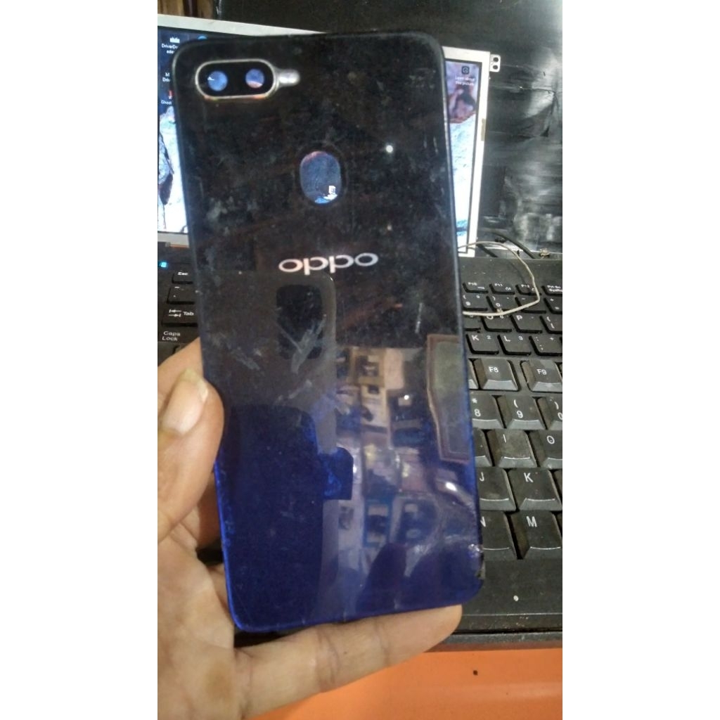 backdoor oppo f9 ori copotan biru
