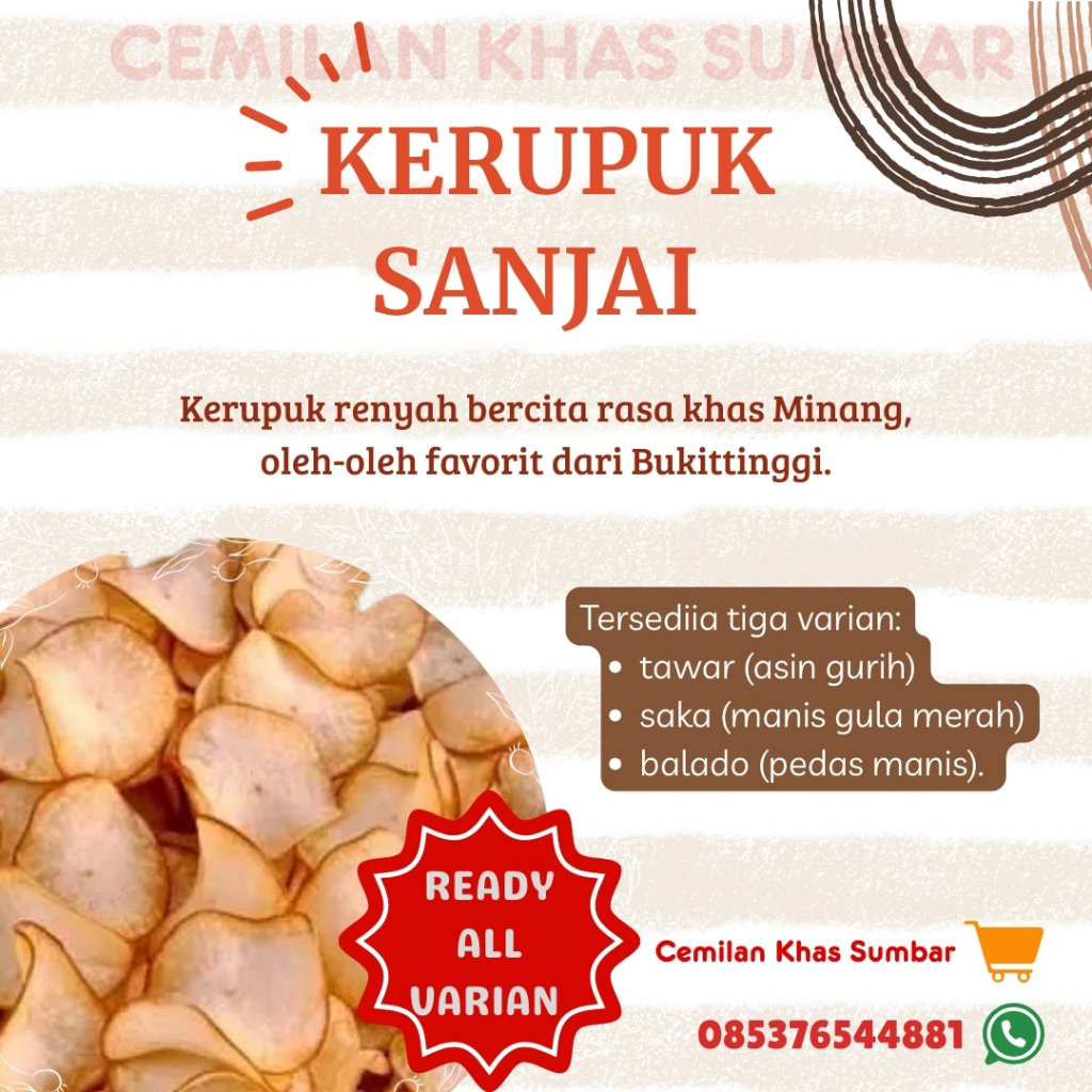 

Kerupuk Sanjai Khas Minang