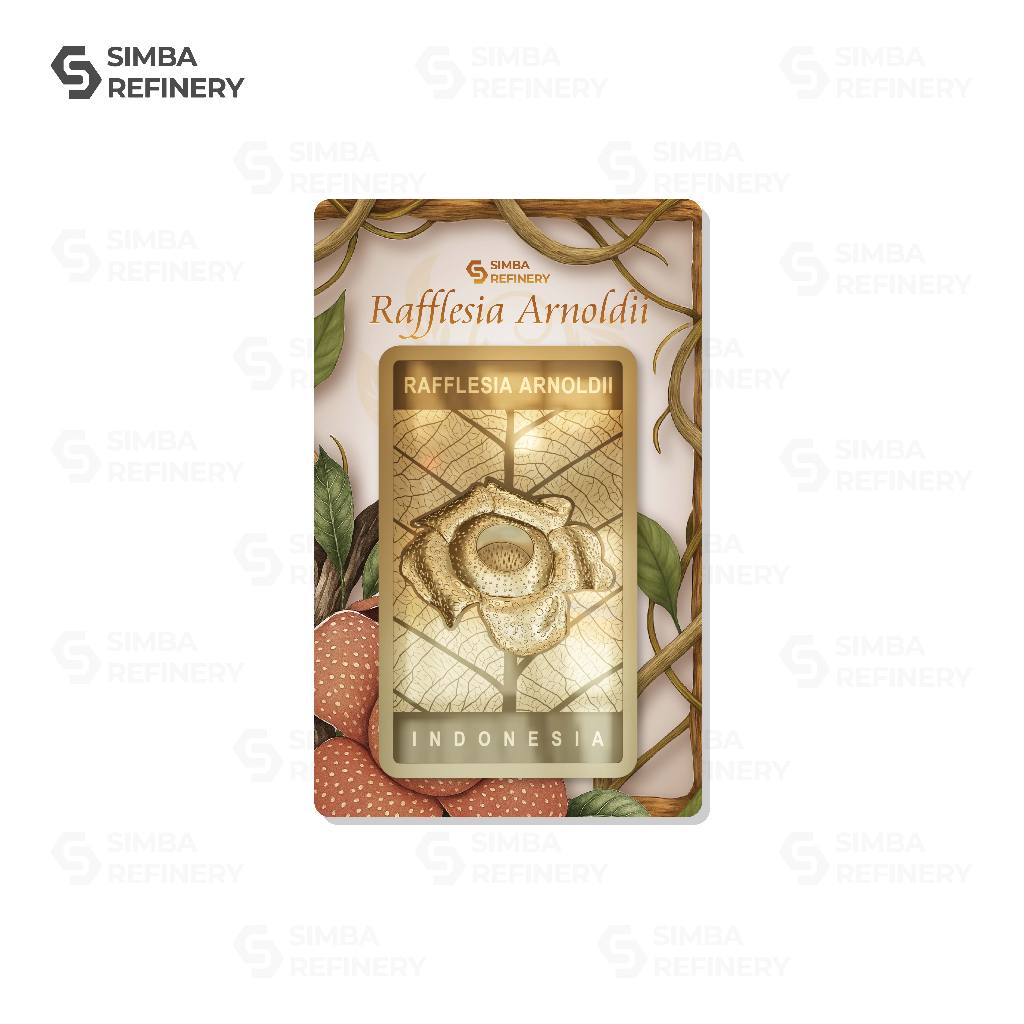 Simba Refinery Logam Mulia 100 Gram Series Nusantara (Rafflesia Arnoldii)