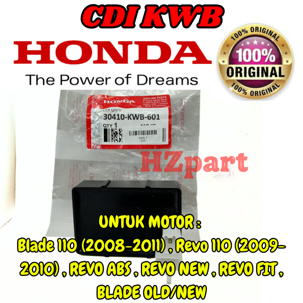 ORIGINAL ASLI CDI KWB HONDA ASLI AHM Revo Absolute 110/Honda Blade 110 BERKUALITAS ASLI100% ORIGINAL