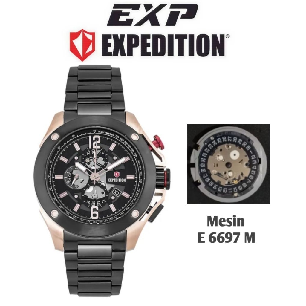 Mesin Original untuk Jam Tangan Expedition Type E 6697 M