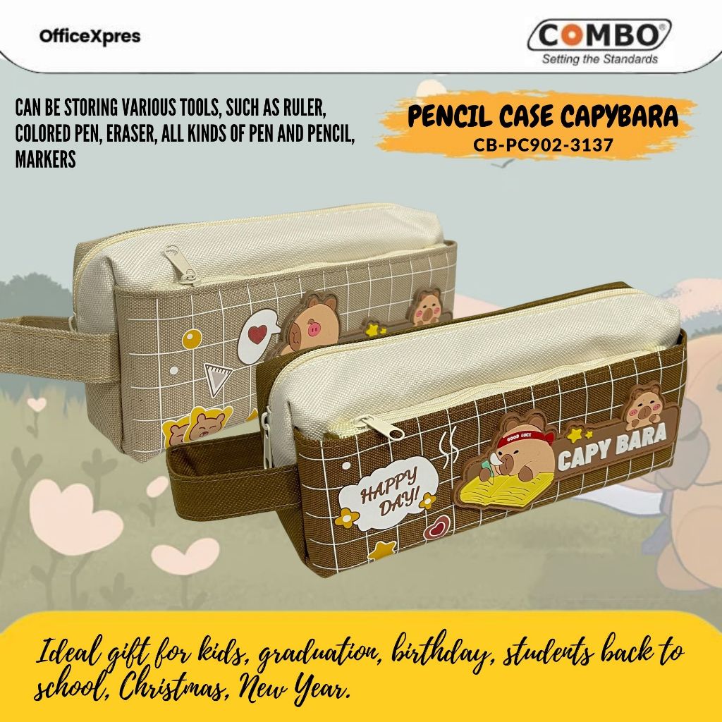 

Pencil Case CAPYBARA / Tempat Pensil CAPYBARA / Kotak Pensil CAPYBARA / Pen Case PC902-3137 COMBO