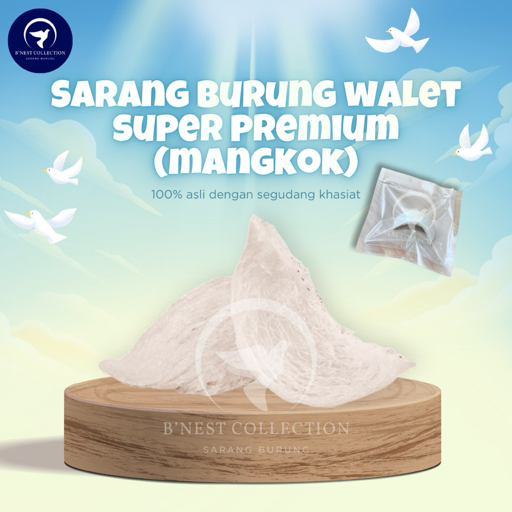 

Sarang Burung Walet Bersih Premium Siap Saji (Mangkok), Harga Per Gram