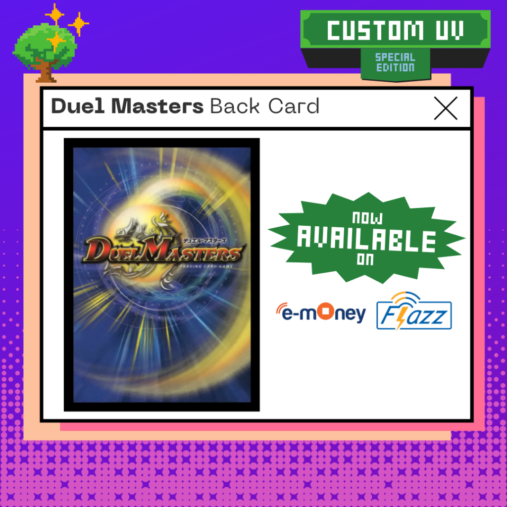 DUEL MASTERS CARD e-Money Flazz Kartu Custom UV Doff eToll NFC