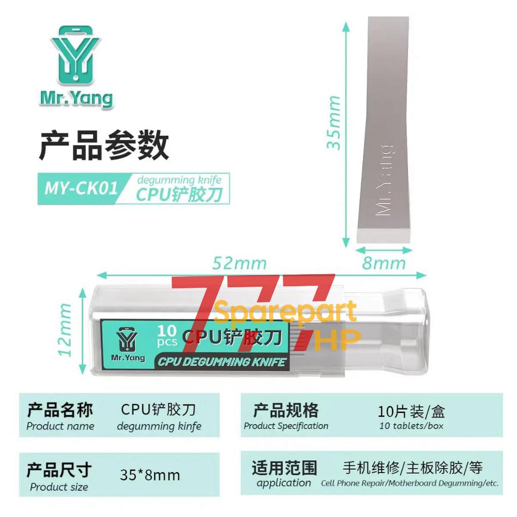 

YCS Mr.Yang MY-CK01 10pcs Degumming Knife - Pisau Alat Service Motherboard IC CHIP