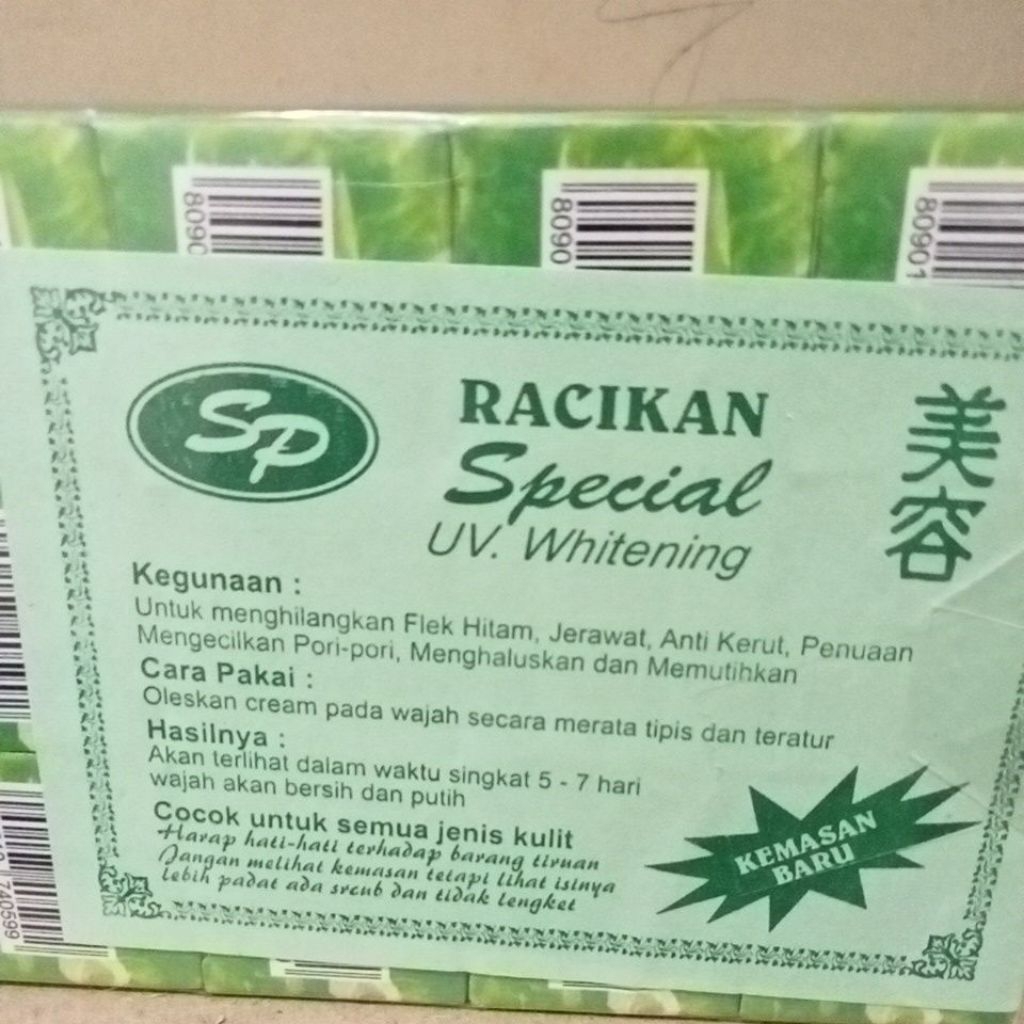 3pis moisturizer cream sp ijo hijau