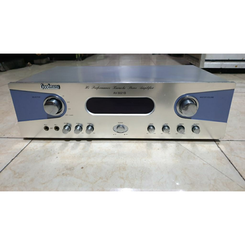 power amplifier karaoke goodmans av-3021b second normal siap pakai