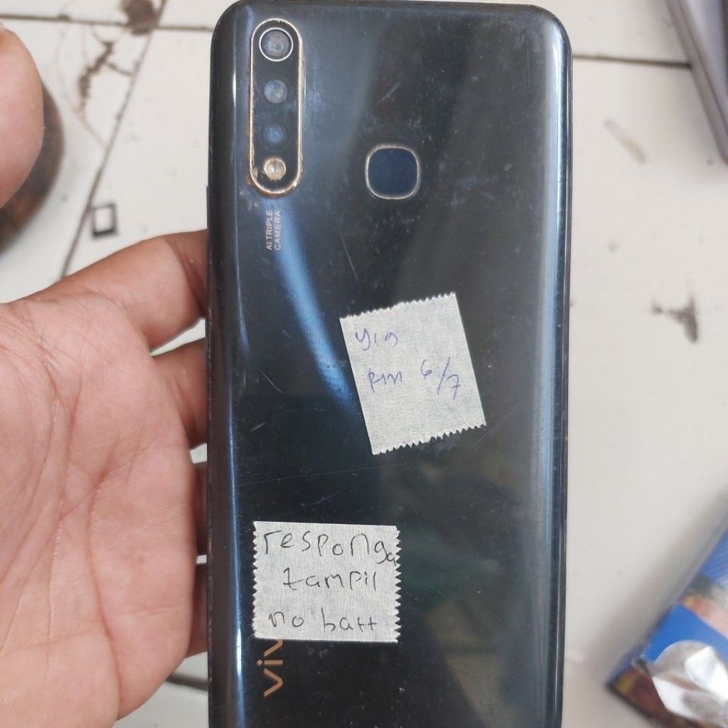 Vivo y19 minus lcd dan mesin baca deskripsi