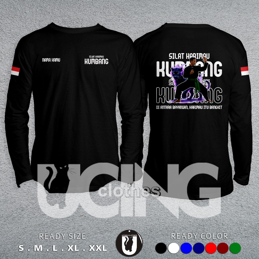 Kaos Baju Silat Harimau Kumbang Gratis Nama Lengan Panjang Kaos Distro