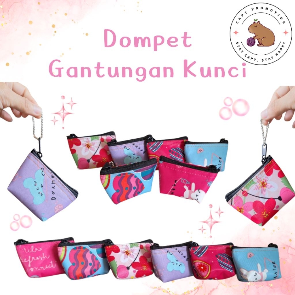 Dompet Gantungan Kunci / Dompet Kecil / Dompet Mini Gantungan / Dompet Koin