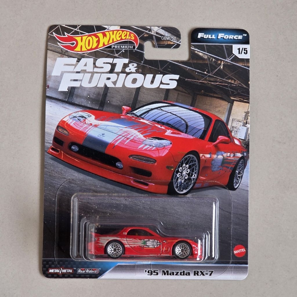 Hot Wheels Premium Fast & Furious 95 Mazda RX-7 Full Force