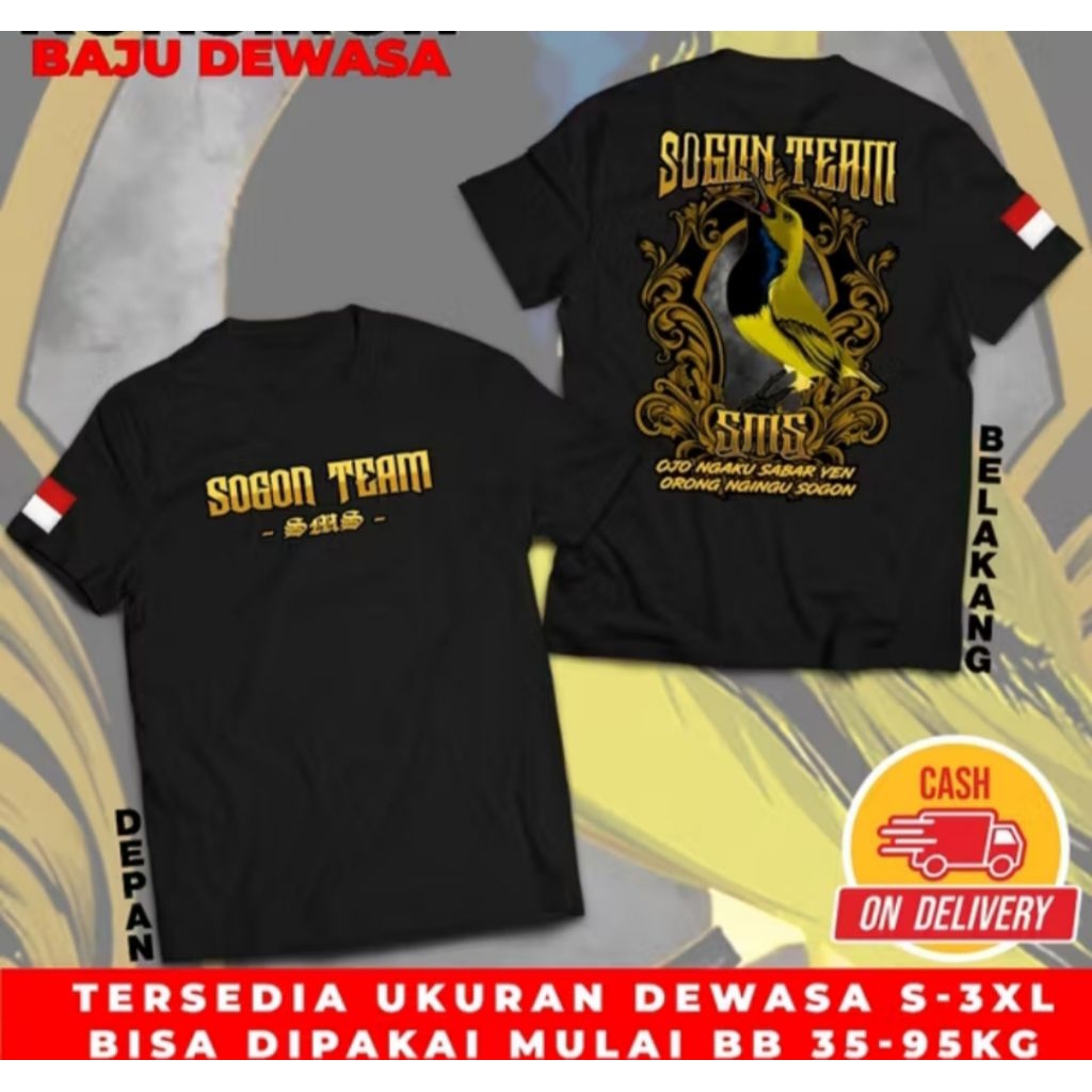 Kaos Distro Sogon Team Sms Ojo Ngaku Sabar Yen Urung Ngingu Dogon