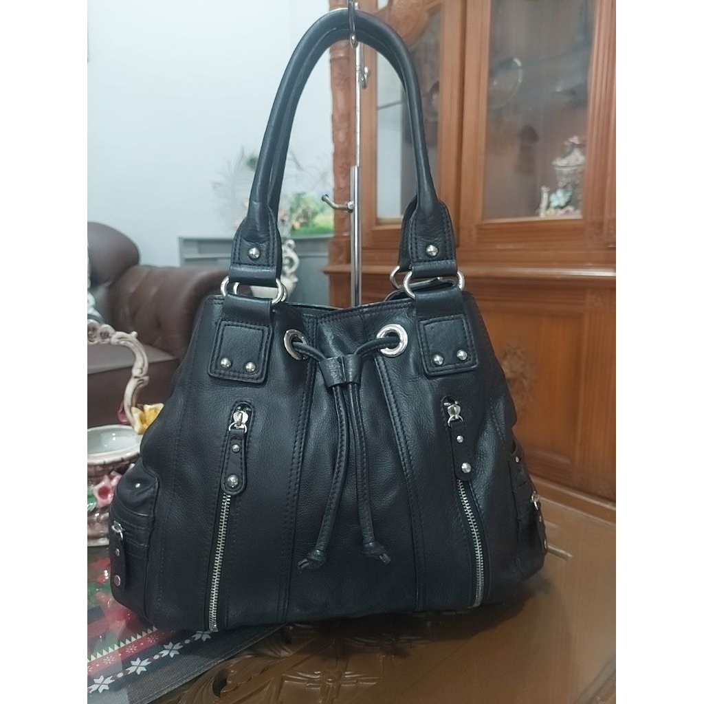 Tas Aigner Serut Leather Black