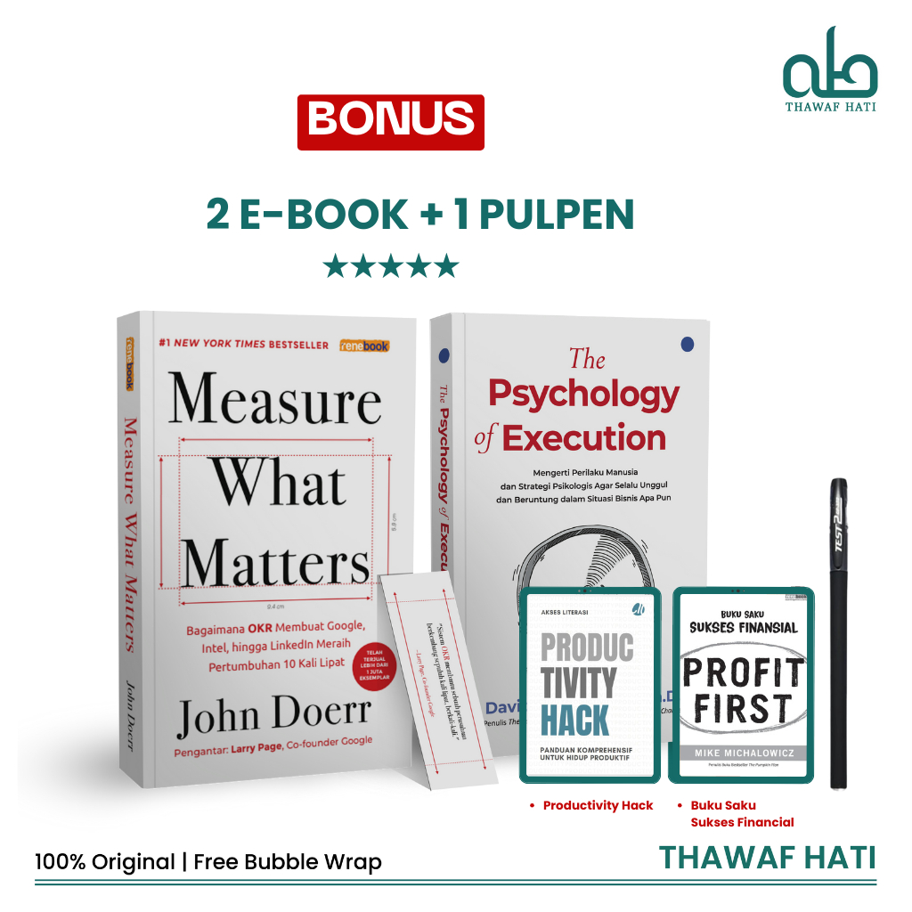 [PAKET BISNIS]Buku Measure What Matters - The Psychology of Execution