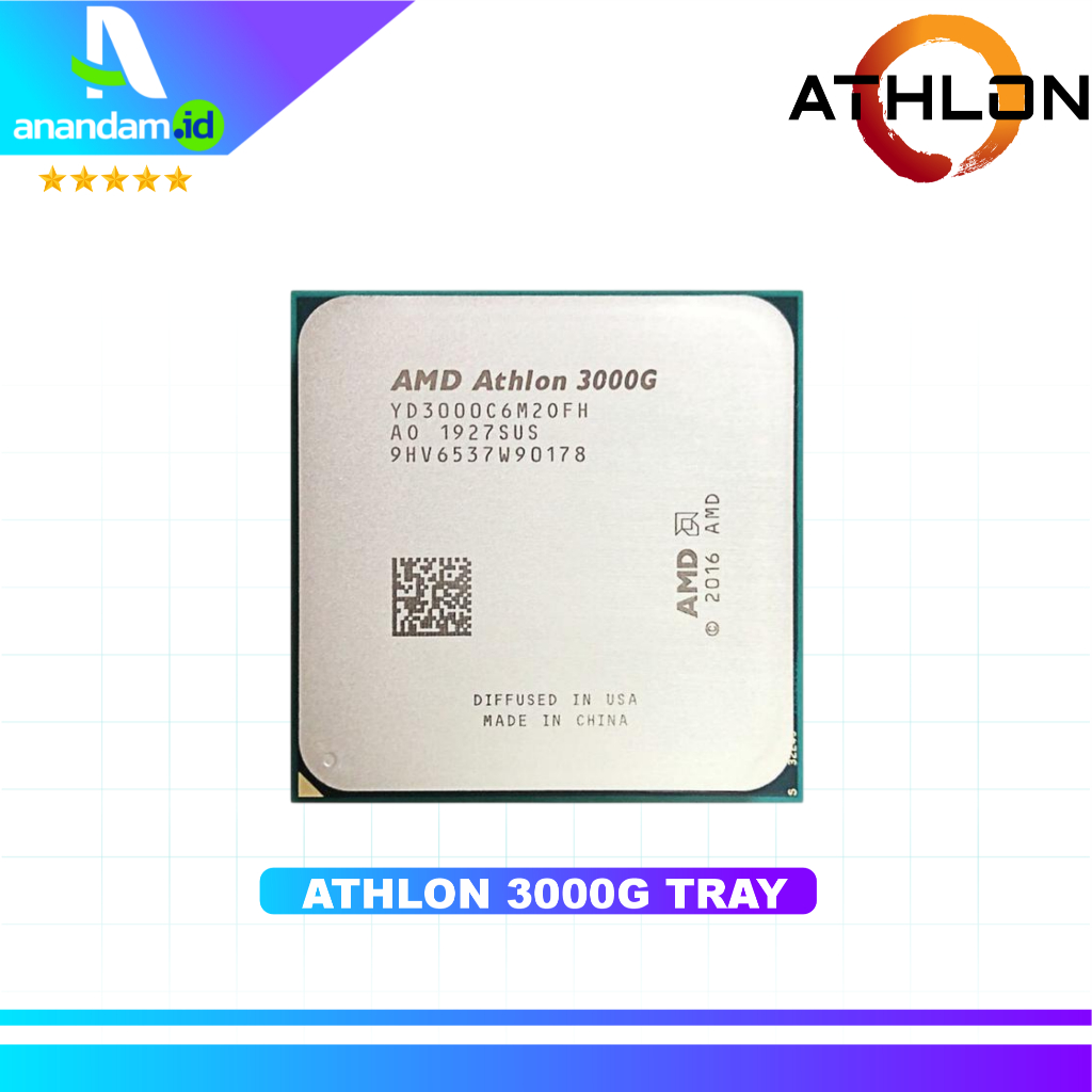 AMD Athlon 3000G Processor with AMD Radeon Graphics - TRAY