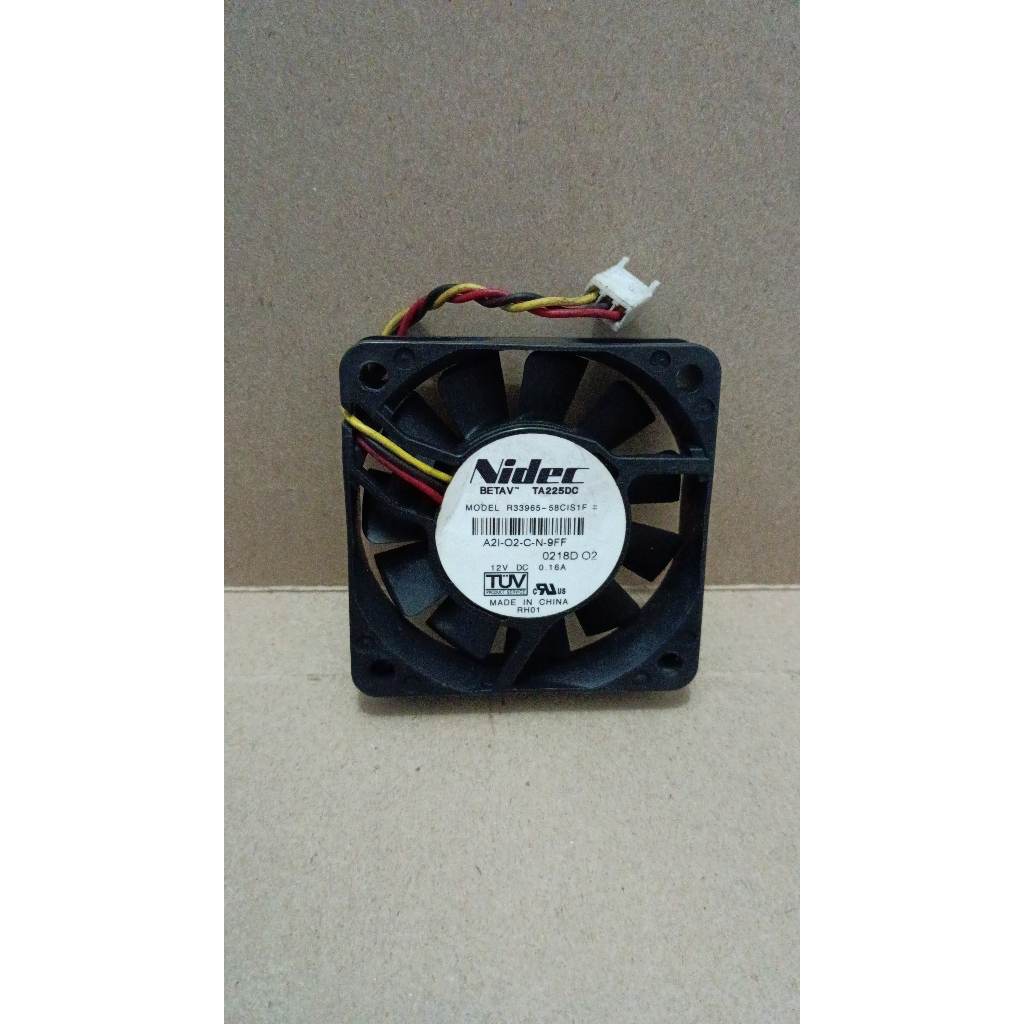 8027 fan kipas nidec betav bearing ta225dc 12v 6x6 6cm 6 cm