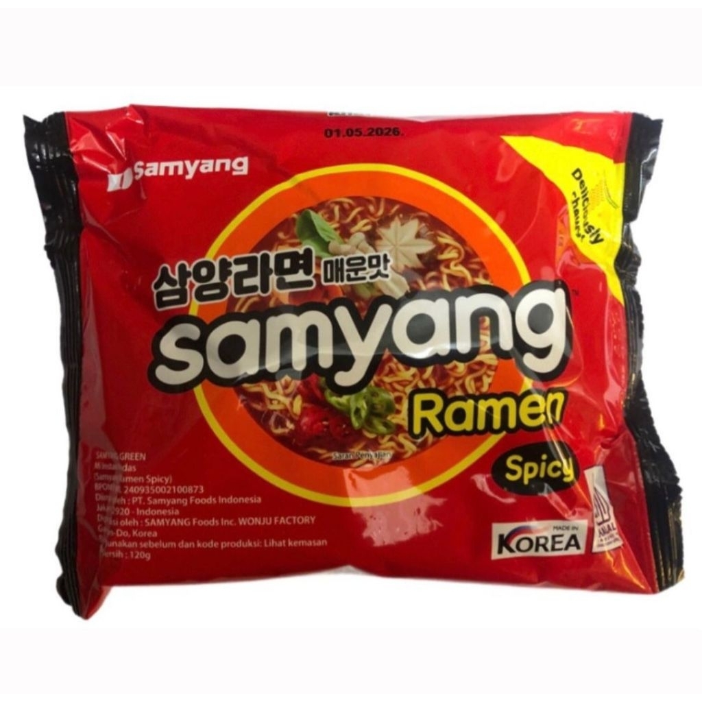 

Mie Instan Samyang Pedas 120gr