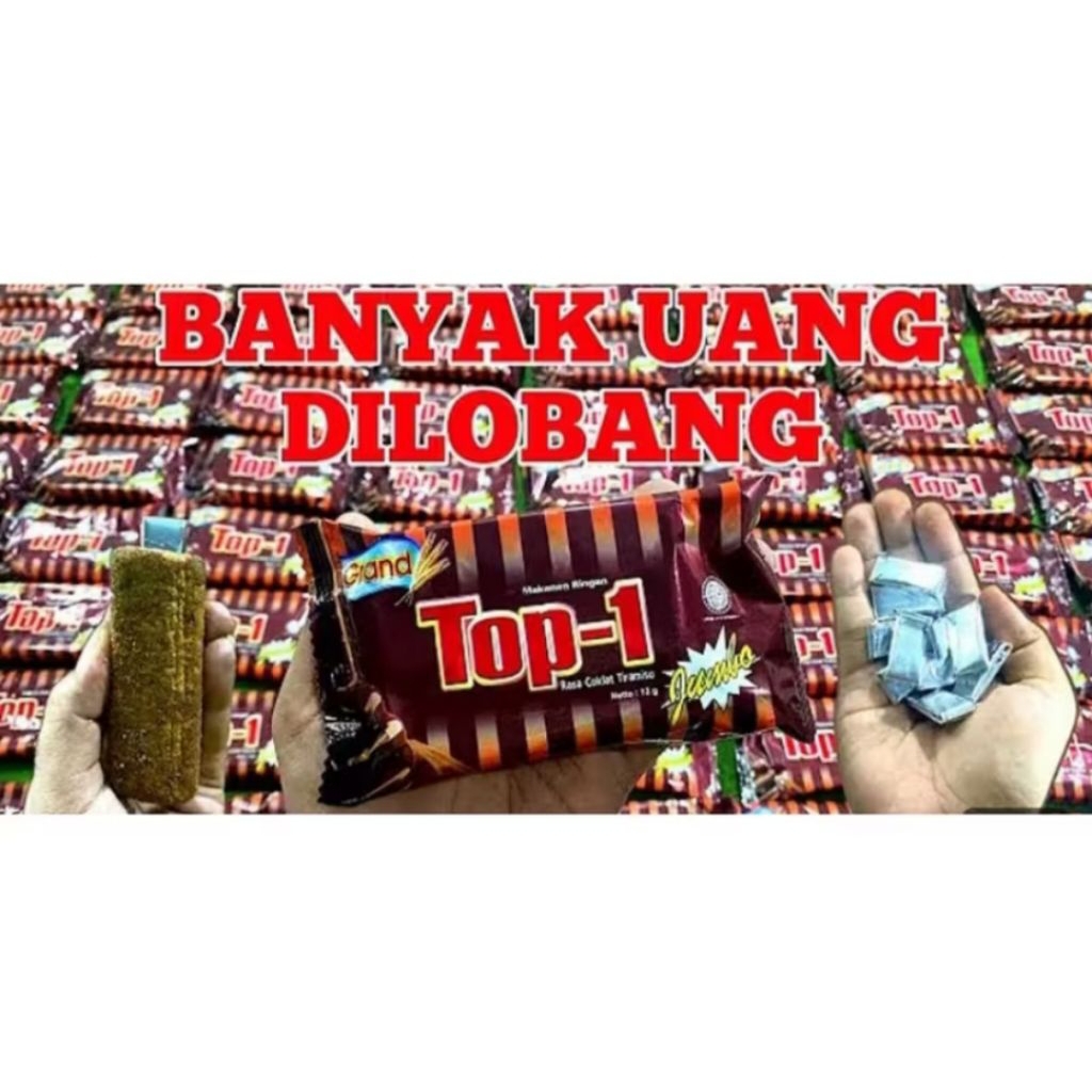 

Snack Top one jumbo coklat berhadiah uang tunai