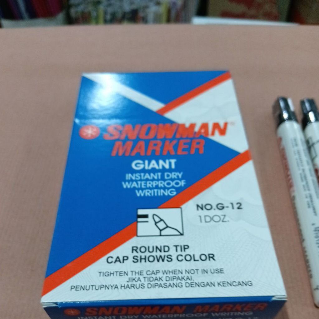 

Snowman marker G12 hitam 12 pcs