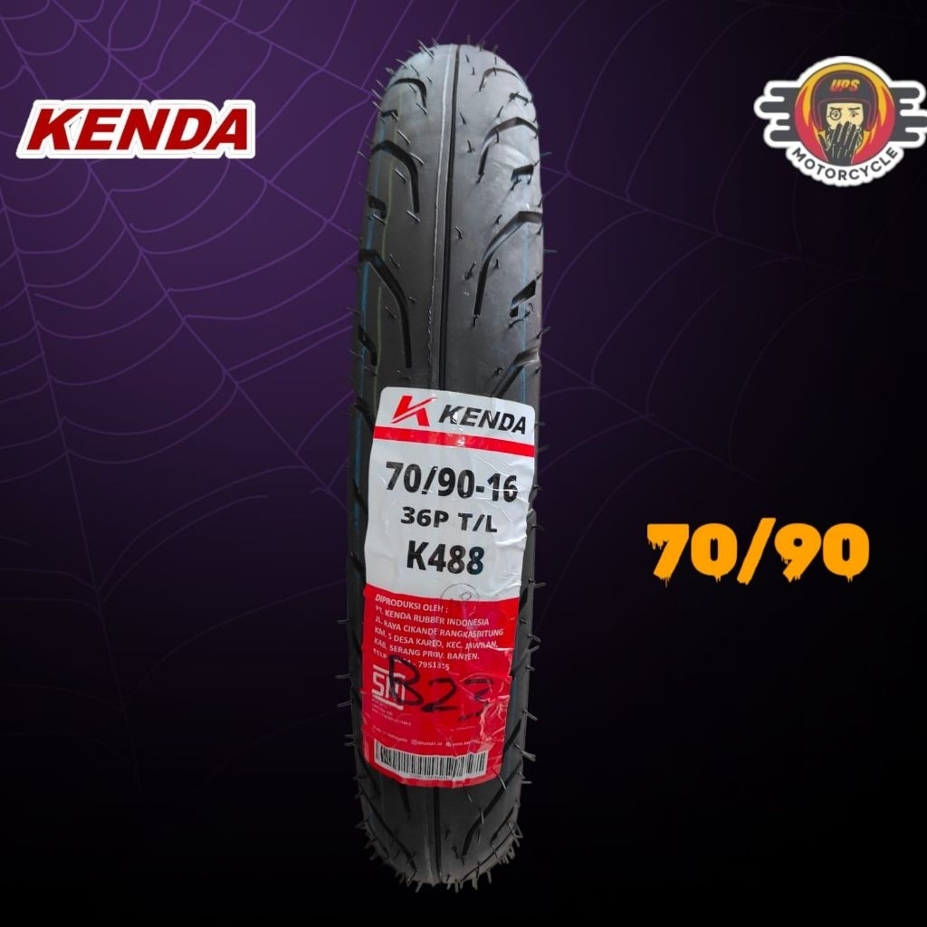 Ban Luar Kenda Tubeless K488 70/90 Ring 16