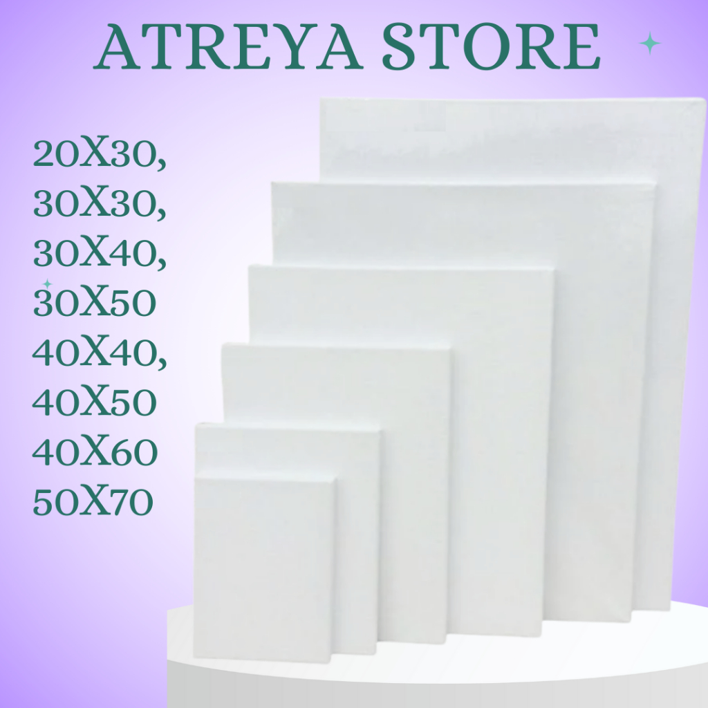 

Kanvas lukis ukuran 20X30, 30X30, 30X40, 40X40, 30X50, 40X50, 40X60, 50X70 CM