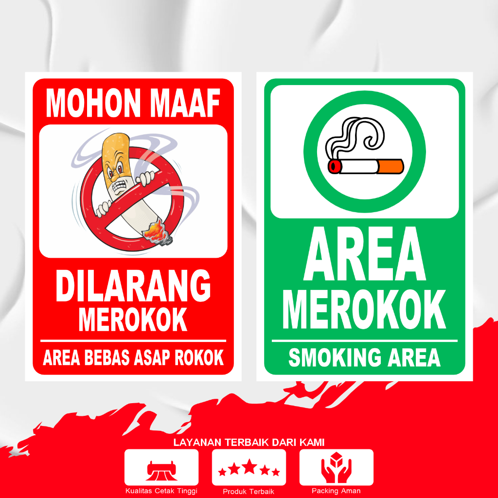 

STIKER RAMBU DILARANG MEROKOK TAHAN AIR DAN AWET