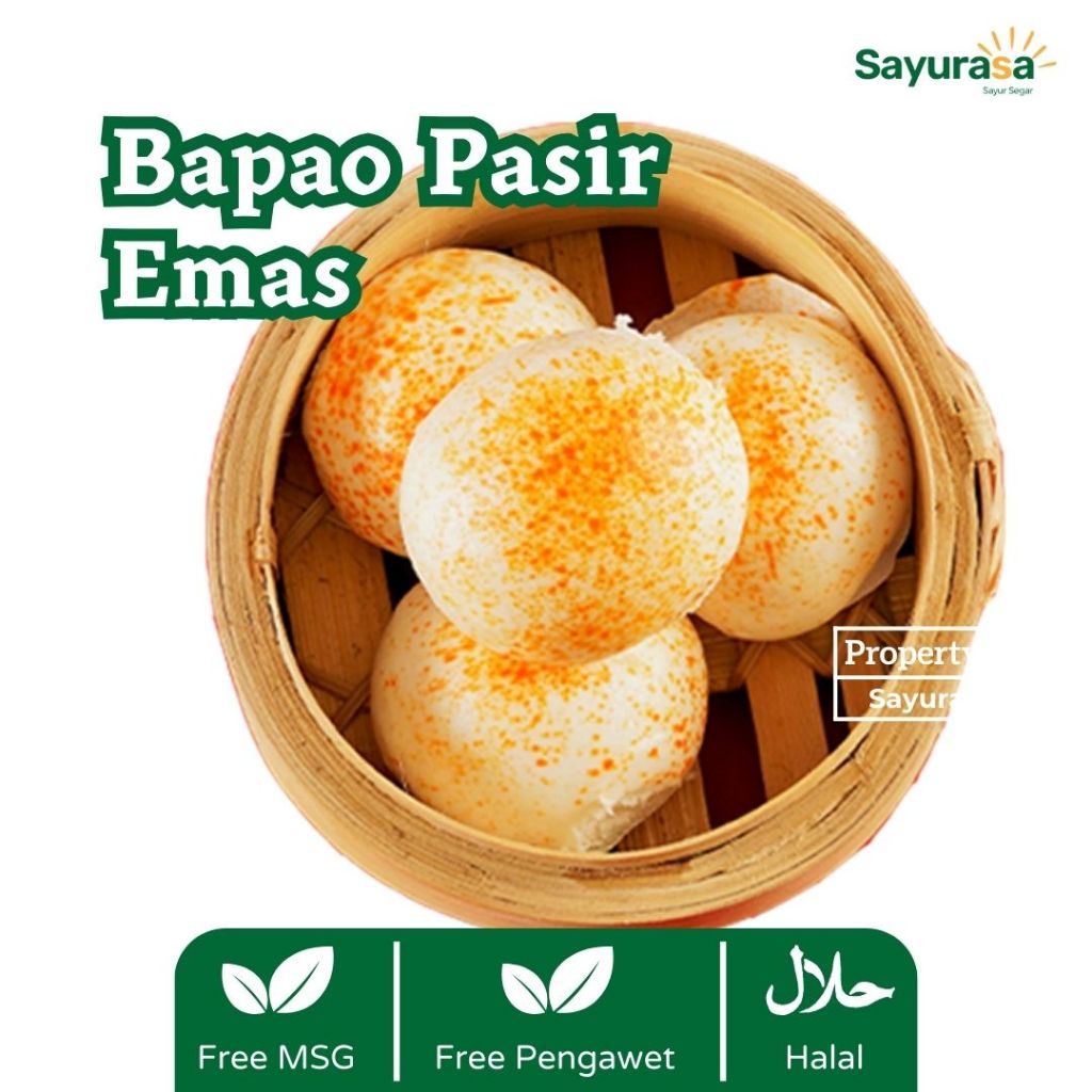 

BAKPAO PASIR EMAS HOMEMADE (Halal, Tanpa MSG & Pengawet)