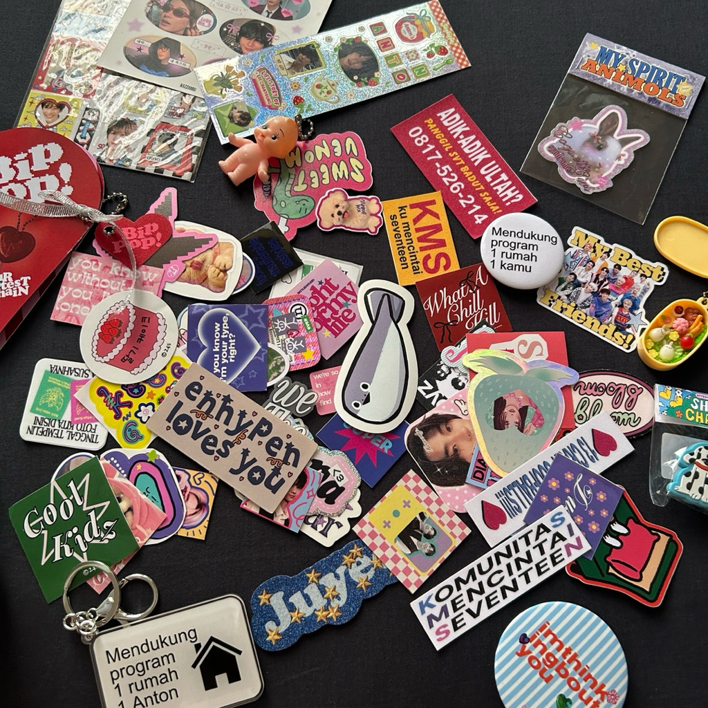 

[PRELOVED PT 2] VARIOUS DIE CUT STICKERS STIKER RANDOM ANIMALS PET LUCU MURAH