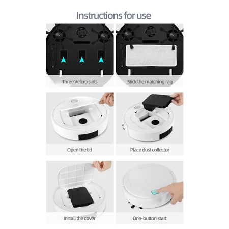 Robot Pembersih Lantai Sapu Pel Vakum Cleaner Elektrik Vacum Sapu Otomatis