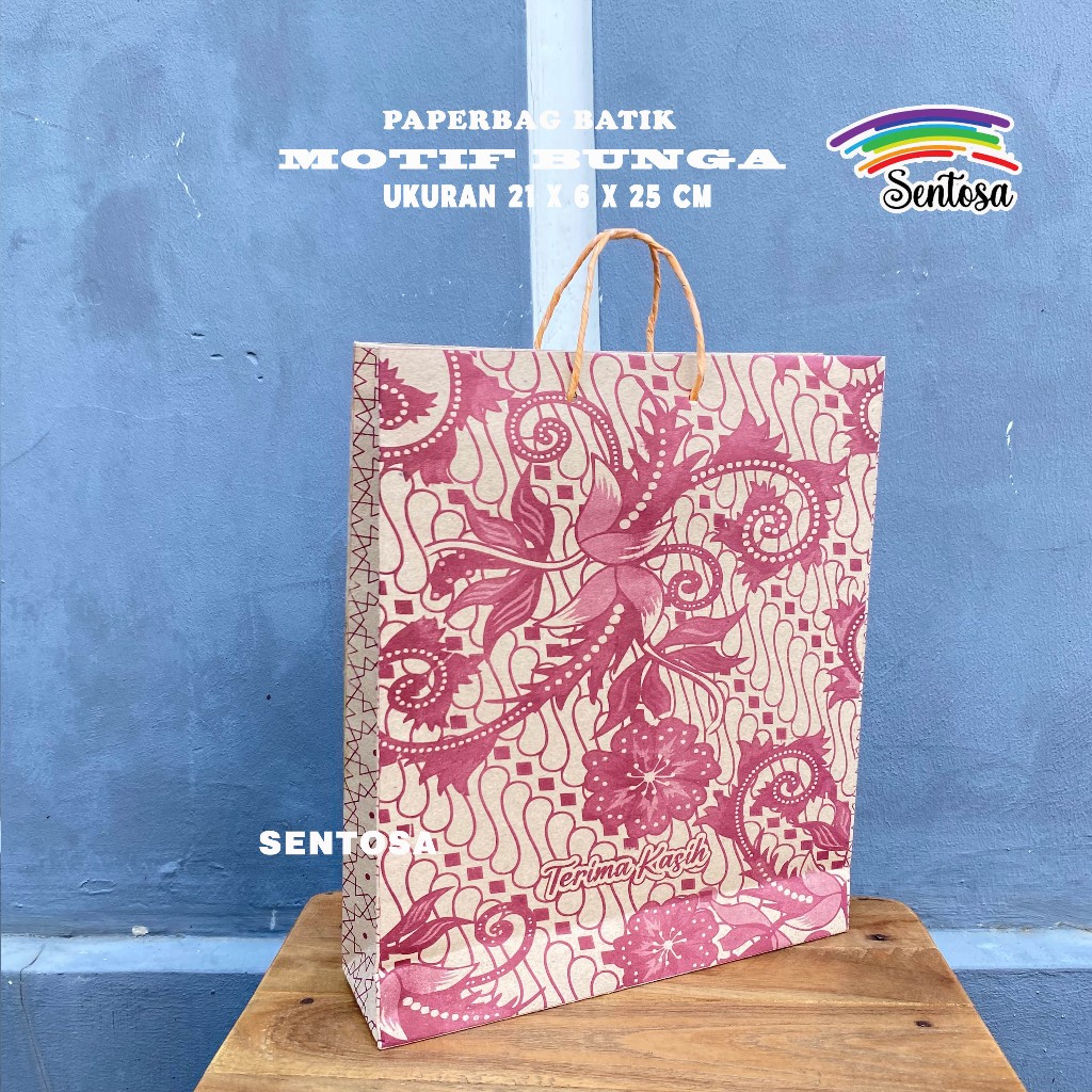 

PAPERBAG BATIK KEREN UK P21XL6XT26 SIAP KIRIM BISA COD