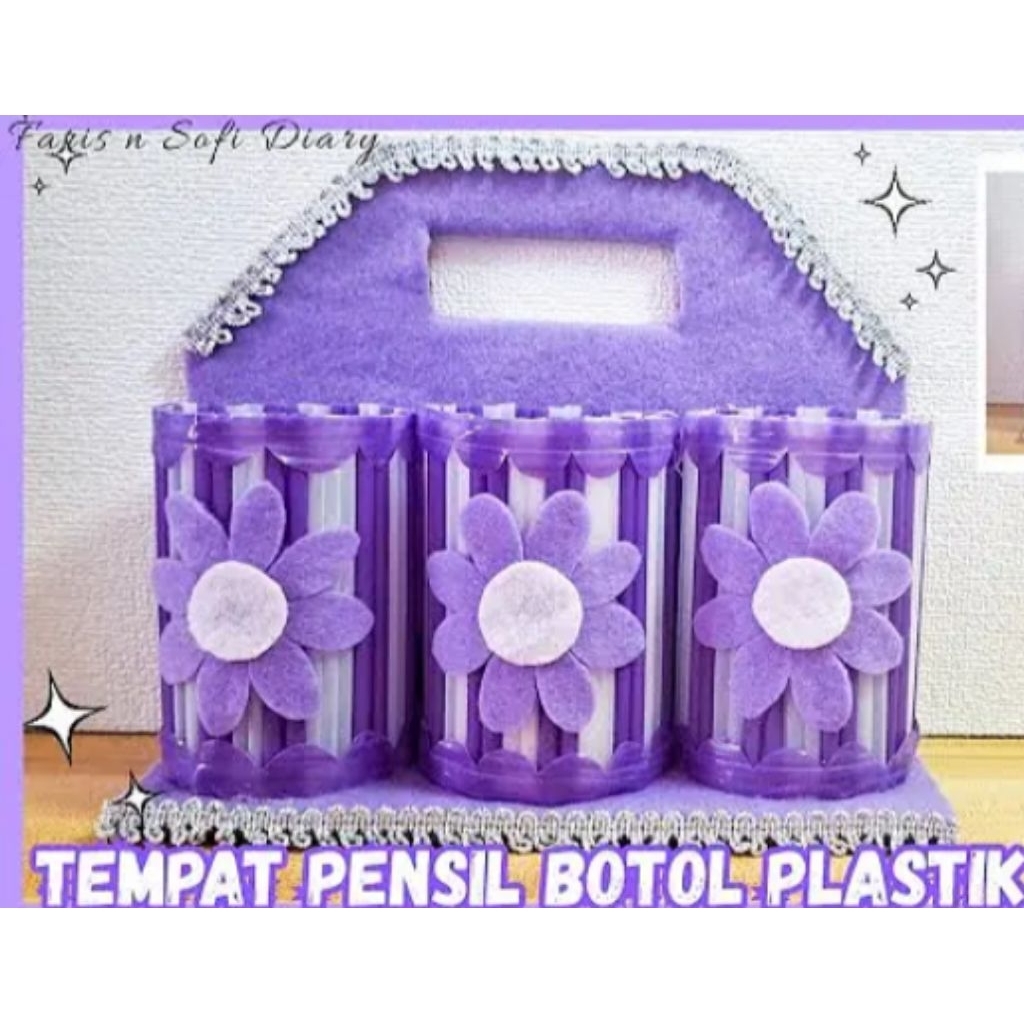 

Tempat Pensil Dari Botol Plastik Sedotan Kain Flanel