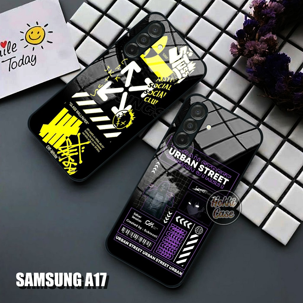 Case Samsung A17 - SoftCase Glass Samsung A17 Terbaru - Casing Hp Samsung A17 - Silikon For Samsung 